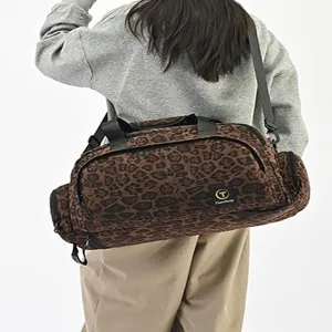 Borsa da viaggio maculata grande capacità borsa a tracolla casual per donna e uomo