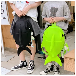 Niedlicher Hai Rucksack große Kapazität Wal Schultasche modische Reise Tasche für Unisex