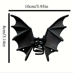 Pince à cheveux chauve-souris en métal punk gothique sombre accessoires pour fête femme