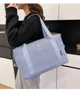 Leichte grosse Reisetasche erweiterbare Wochenendtasche Sporttasche Handgepaeck Bag