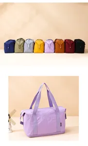 Leichte, große Reisetasche faltbar Sporttasche Fitnessgepäck Tragetasche für Damen Herren