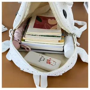 Weißer Stern Cartoon Hai Rucksack Kapazität Detail Schultasche Freizeit Reise Rucksack