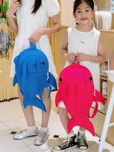 Süßer Haifisch Kinder Rucksack, stilvolle Wal Design Schultasche, tolle Freizeit Reisetasche.