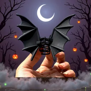 Pince à cheveux chauve-souris gothique pour femme, accessoire punk sombre pour fête d'Halloween.