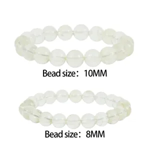 Gedetailleerd overzicht van kristallen kralenarmband met 10mm en 8mm maten voor elke stijl.