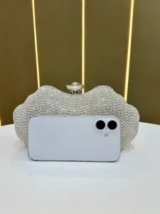 Rhinestone evening clutch bag with crystal clasp sparkling crystal handbag for women party prom
