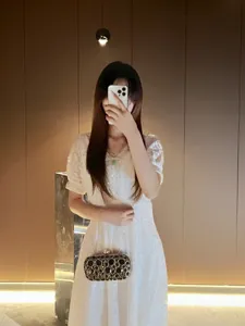Elegant rhinestone evening clutch bag with chain strap for women party dress accessor