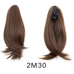 Synthetic Short Curly Claw Ponytail Extension Fluffy Wavy High Ponytail Piece For Women Daily Hair Styling