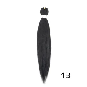 Synthetic braiding hair extension 1B natural black low temperature fiber for Afro locks.
