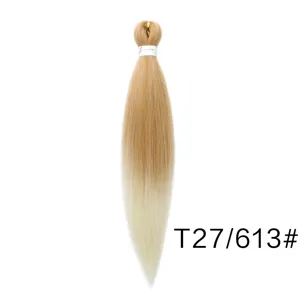 Ombre synthetic braiding hair extension 20 inch blonde T27 613 for DIY braids and dreads.