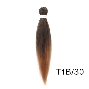 Easy braid synthetic hair extension 20 inch ombre color t1b 30 heat resistant fiber