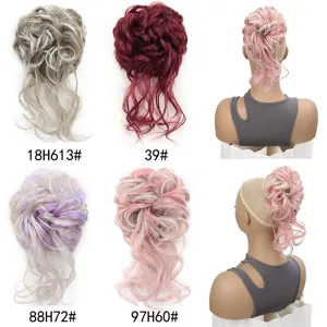 Chignon sintetico capelli ricci coda di cavallo estensione pinza accessori per capelli