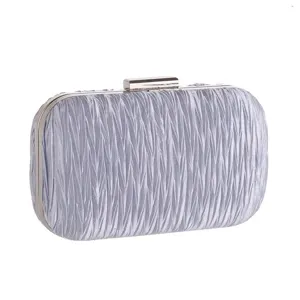 Elegante geplooide harde avondtas, ideaal voor banketten, feestjes en speciale gelegenheden.