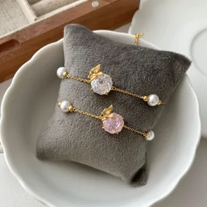Elegant 925 silver butterfly zircon bracelet dainty jewelry luxury style gift for women