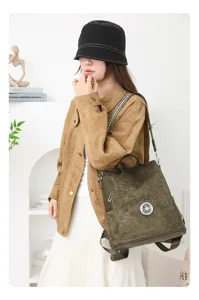 Stylish women backpack anti-theft multi-functional large capacity travel shoulder bag chic design.