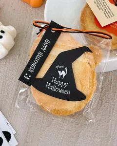 Halloween sticker set witch hat ghost pumpkin decorative labels waterproof DIY party decor