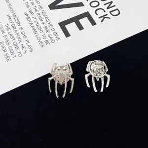 Silver spider lapel pin brooch retro style suit accessory for men and women fashion jewelry