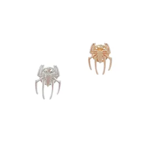 Elegant metal spider brooch pin stylish fashion suit lapel accessory for women wear