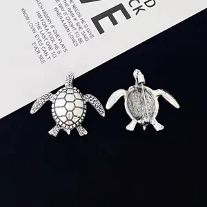 Creative fashion turtle brooch pin for women and men suit sweater anti-glare accessories new