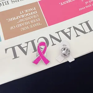 Alloy druppel olie bewustzijn lint broche, HIV liefdadigheid badge detail weergave.