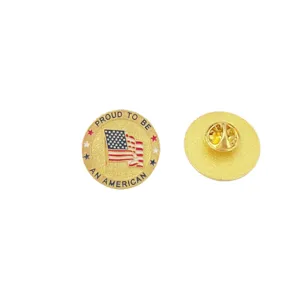 Καρφίτσα με αμερικανική σημαία, πατριωτικό σήμα πέτου με αστέρια για καθημερινή χρήση.