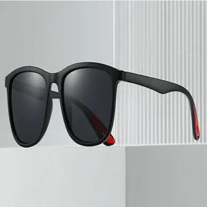 Stylish black sunglasses for men and women, outdoor sports uv protection trendy eyewear.