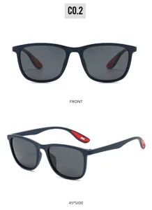 Stylish outdoor sports sunglasses for men and women, trendy UV protection cycling eyewear.