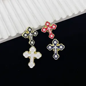 Cross Brooch Pin Metal Badge Fashion Clothing Accessories Lapel Pin Vintage Jewelry Gift For Men Women