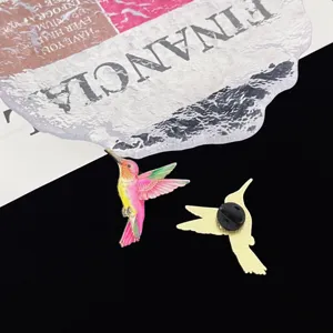 Hummingbird enamel brooch alloy animal bird badge lapel pin clothes accessories fashion gift