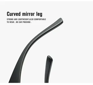 Black square sunglasses with thick curved temples, stylish street style UV protection.