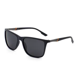 Herren polarisierte Sonnenbrille Outdoor Sport Radfahren UV-Schutz stilvolle schwarze Brille