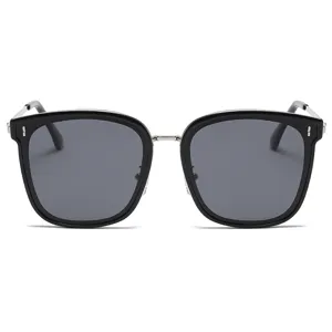 Grosse quadratische polarisierte Sonnenbrille fuer Damen und Herren, UV-Schutz Fahrbrille