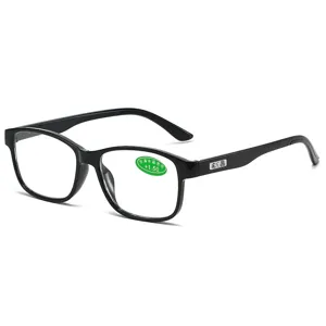 Classic black frame reading glasses with clear lenses and +1.50 diopter strength for daily wear.