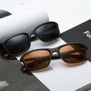 Men Sports Sunglasses UV400 Protection Driving Cycling Outdoor Square Frame Fashion Sun Glasses Eyewear