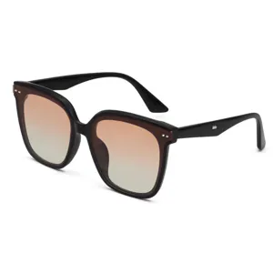 Fashion oversized black frame sunglasses for women and men, UV protection driving sun glasses.