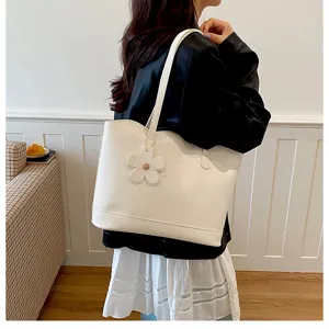 Borsa a tracolla tote tinta unita minimalista elegante per donna, borsa casual.