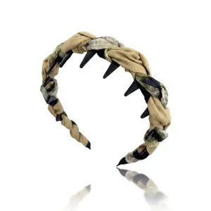 Diadema floral coreana con dientes cinta para el cabello antideslizante mujer accesorios