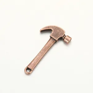 Antique copper hammer charm pendant for DIY handmade jewelry bracelets necklaces accessory