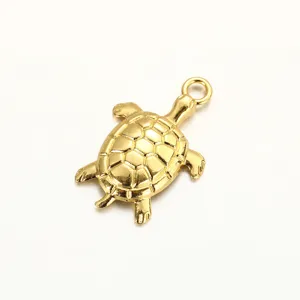 Vintage alloy sea turtle pendant ocean series 3D charm for DIY necklace bracelet jewelry