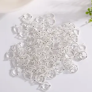 Silver alloy geometric spacer beads for DIY jewelry making, bracelets and necklaces.