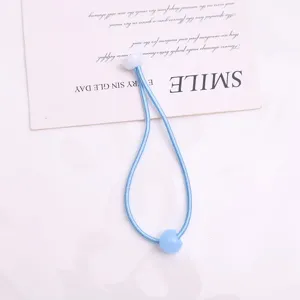 Corda per capelli elastica blu con perle, perfetto accessorio per capelli DIY per bambini.