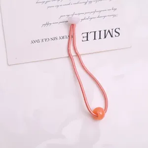 Elastico per capelli rosa per bambini simpatica corda per coda di cavallo fai da te accessori
