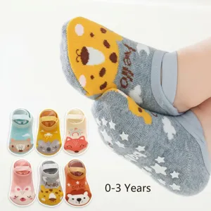 Leuke antislip babysokken met elastische band en schattige dierenmotieven 0-3 jaar