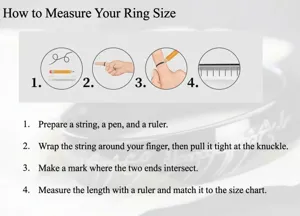 Ringgroesse Messanleitung Infografik mit Schritten zur genauen Bestimmung des Fingerumfangs.