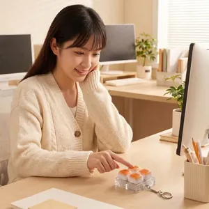 Büro Dekompression Karamell Brot Schlüsselanhänger Fidget Toy, tragbares Stressabbau Spielzeug!