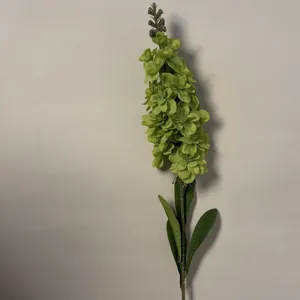 Stelo di fiore artificiale verde delphinium decorazione casa matrimonio composizione