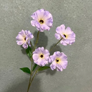Ramo di fiori di ranuncolo artificiale a 5 teste per decorazione domestica e matrimonio.