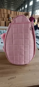 Pink padded tennis racket bag large capacity sports backpack waterproof travel storage bag