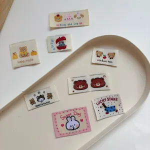 Cute cartoon embroidered cloth labels for handmade hair clips bags phone cases clothing decor