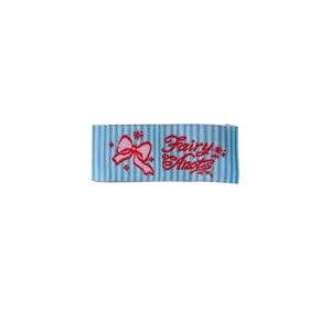Koreaanse stijl geborduurd geweven label DIY handgemaakte stoffen label voor kleding.